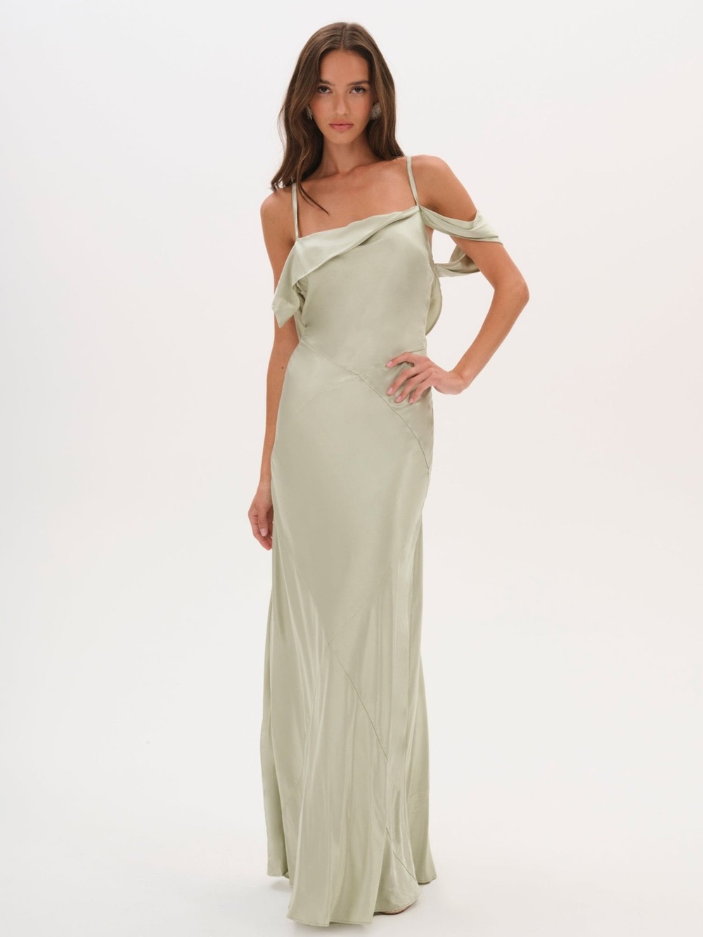 For Love & Lemons Jewel Maxi Dress - Sage Green